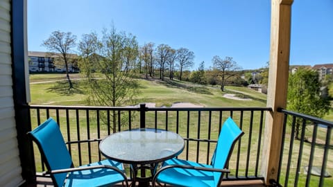 View of 10th green from balcony
