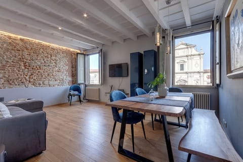 Apartment | Living area | 24-inch flat-screen TV with digital channels