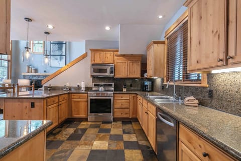 Fully equipped kitchen comes complete with locally sourced coffee and everything you need to feel like your cooking at home.