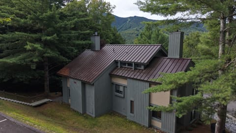 Private mountain cabin surrounded by trees with peaceful scenic views