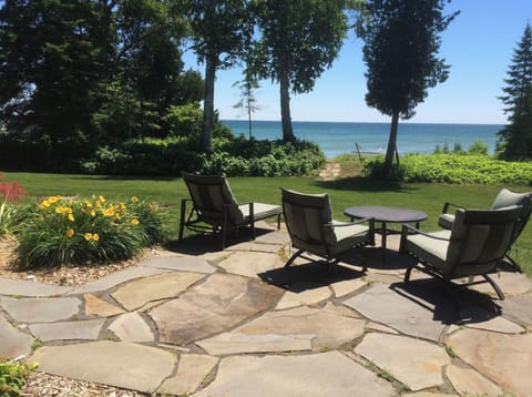 Enjoy the view with plenty of seating on two separate patios.