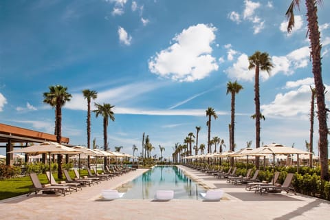 2 indoor pools, seasonal outdoor pool, pool umbrellas, sun loungers