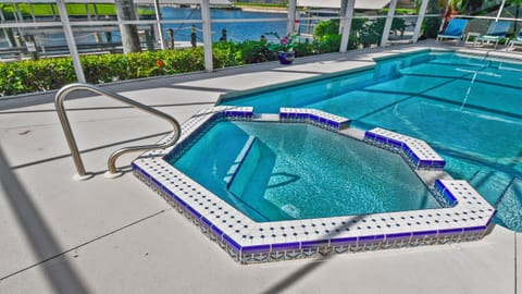 Relax in the whirlpool after an eventful day on vacation