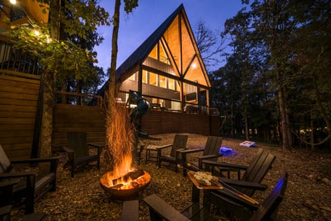 Pull up a seat and make some smores under the stars at Yay Frame, Broken Bow.