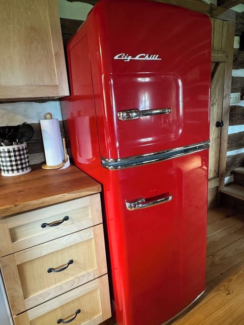 retro refrigerator is a focal point!