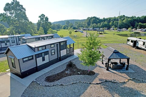 Tiny home with pavilion