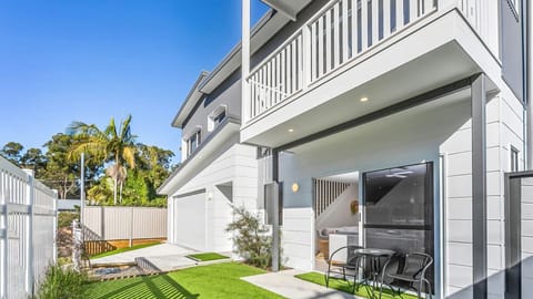 Modern exterior with outdoor area