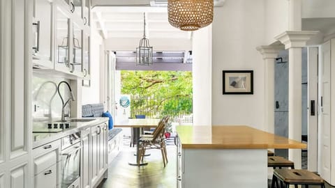 Cook comfortably in this open kitchen.