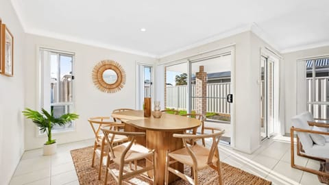 Dining area with natural light