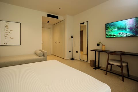 Superior Double Room, Balcony, Sea View | In-room safe, desk, soundproofing, iron/ironing board