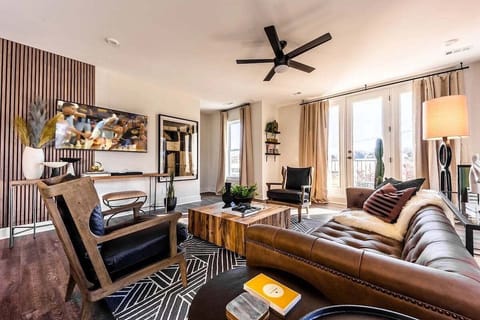 Open concept living area with ample seating