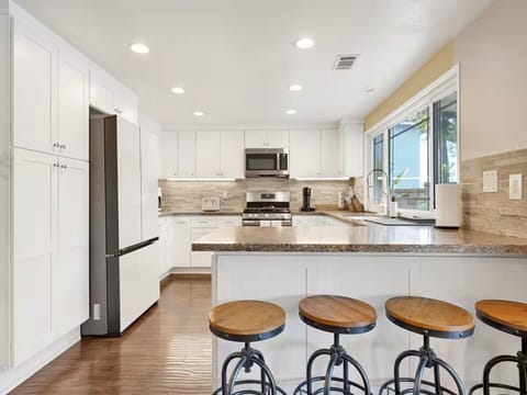 Listening to music and preparing food for loved ones