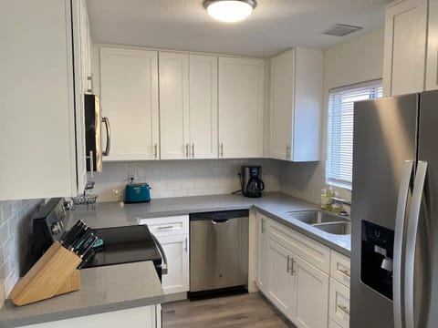 Fully stocked kitchen