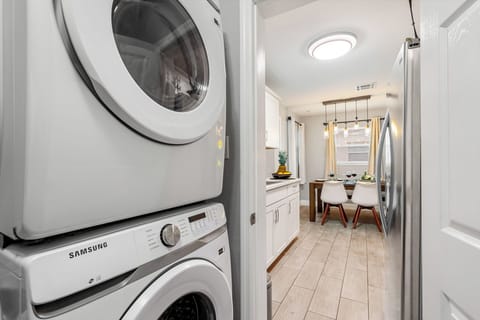 Washer and Dryer always comes in handy during your extended stay.