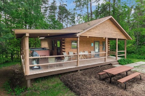 Large wraparound covered porch