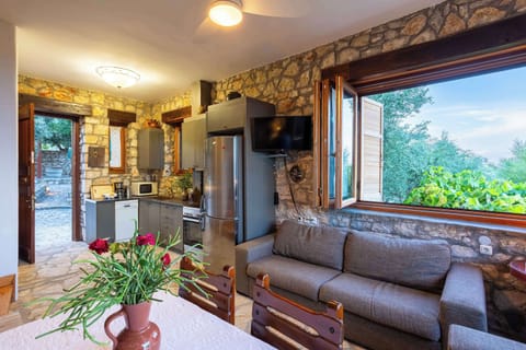 Flat-screen TV in the living room