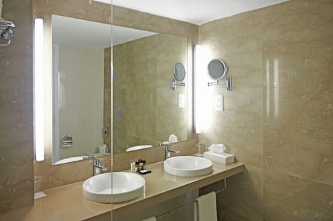 Free toiletries, hair dryer, slippers, towels