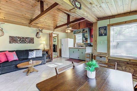 Enjoy the breezy, open layout of the casita’s main living areas