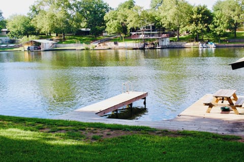 Boat dock available for guest use