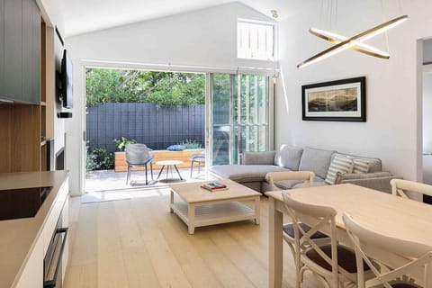 Open living area with direct access to outdoor space