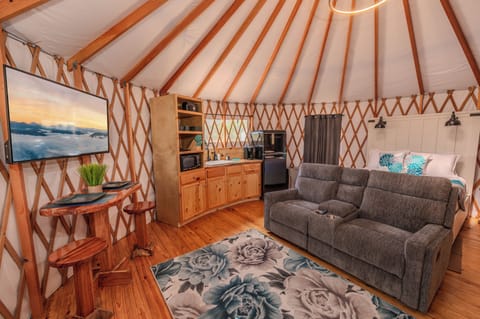 Welcome to the "Peacock" Yurt!!