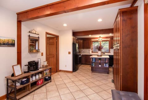 Entry hallway with coffee bar