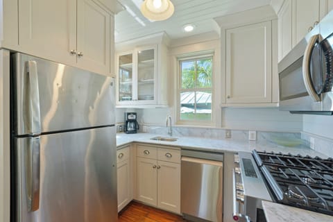 ALL STAINLESS, FOUR BURNER GAS STOVE, COMPACT DISHWASHER