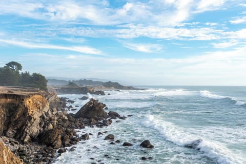 Ocean view from this bluff dwelling home