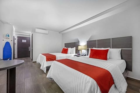 Room, 2 Queen Beds | In-room safe, desk, laptop workspace, iron/ironing board