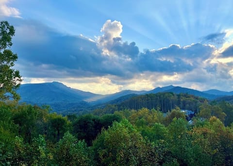 View from our private back porch