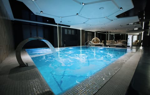 Indoor pool, open 7:00 AM to midnight, sun loungers