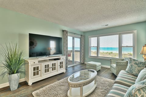 Living room with beautiful ocean view