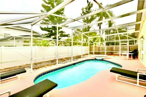 Very private pool and spa