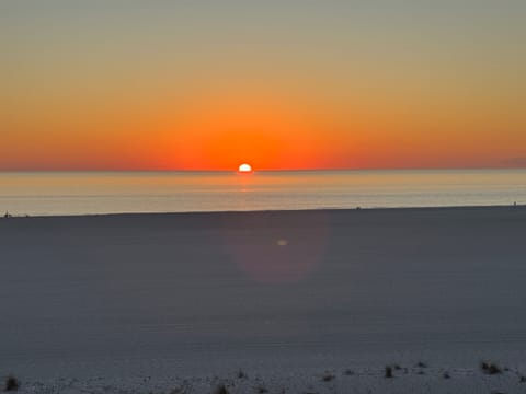 Sunset view from our 36 ft balcony which is accessible from all rooms
