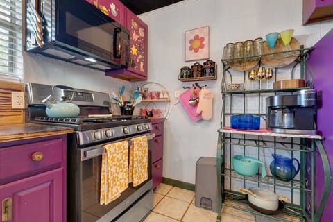 Fully stocked kitchen