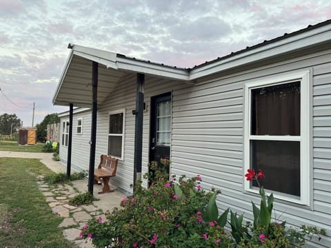 The shower shack and RV park are seen on the other side of The Ridge Ranch House