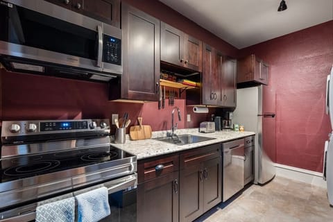 Fully equipped kitchen with chef's appliances