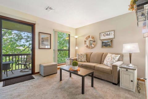 Curl up & relax on the queen sleeper sofa in the living room