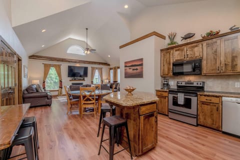 Dining area with total seating for 9