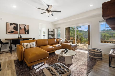 Curl up for a movie by the fireplace or to enjoy the amazing view in comfort