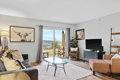 Curl up in the serene living room & stream all your favorite entertainment