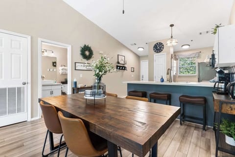 Dining table with seating for 4