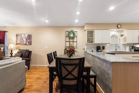 Dining table with seating for 6