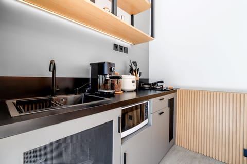 Family Villa, 2 Bedrooms, Private Pool | Private kitchen | Full-size fridge, microwave, stovetop, coffee/tea maker