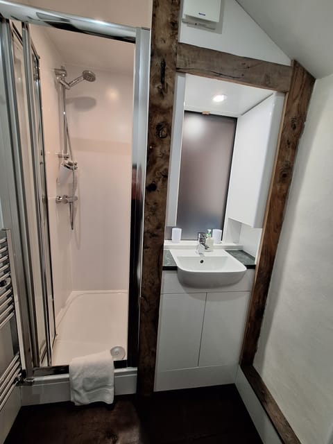 Shower Room, with Shower, Sink, Toilet/Bidet.