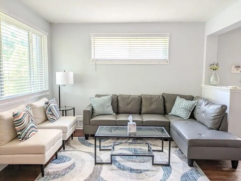 Spacious Living Area Perfect for Relaxing or Working