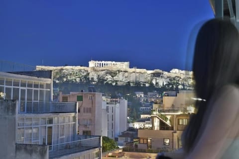 Balcony's View of the Sacred Rock of the Acropolis