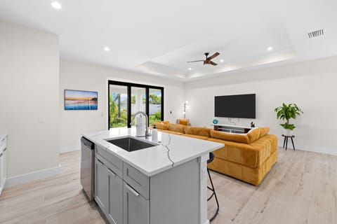 With a dishwasher and garbage disposal, clean up is a breeze.