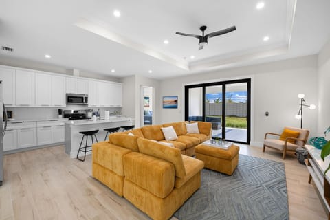 This corduroy couch is not only bold, it's incredibly comfortable.