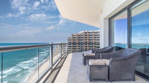 Chairs invite you to take in the view.